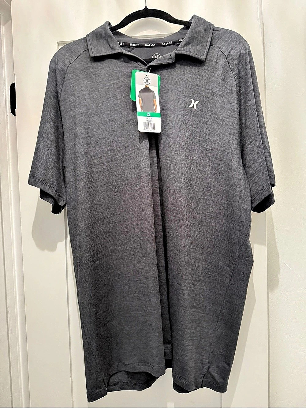 Hurley Men's Performance Short Sleeve Polo Gray XL NWT - Picture 1 of 5